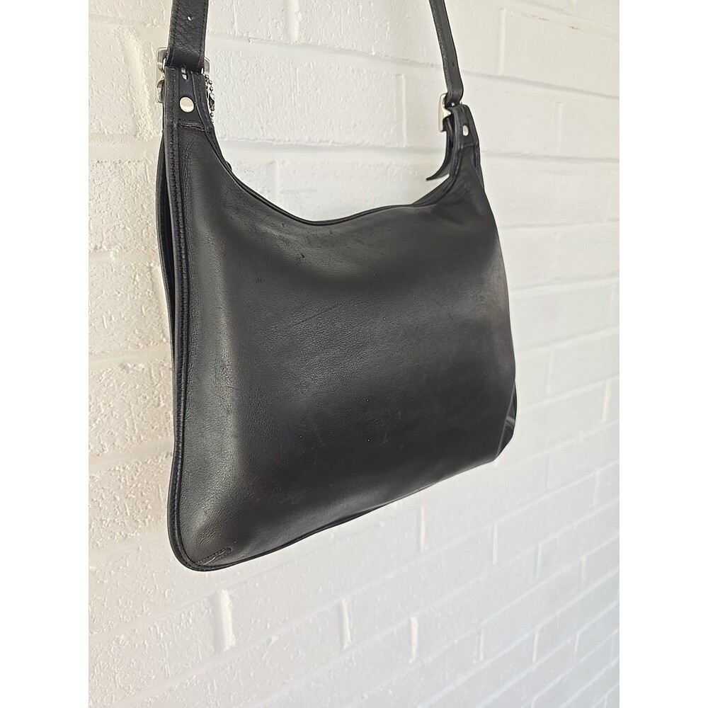 COACH 9134 Vintage 90's Crossbody Leather Bag Women's Black Unisex - Picture 5 of 16